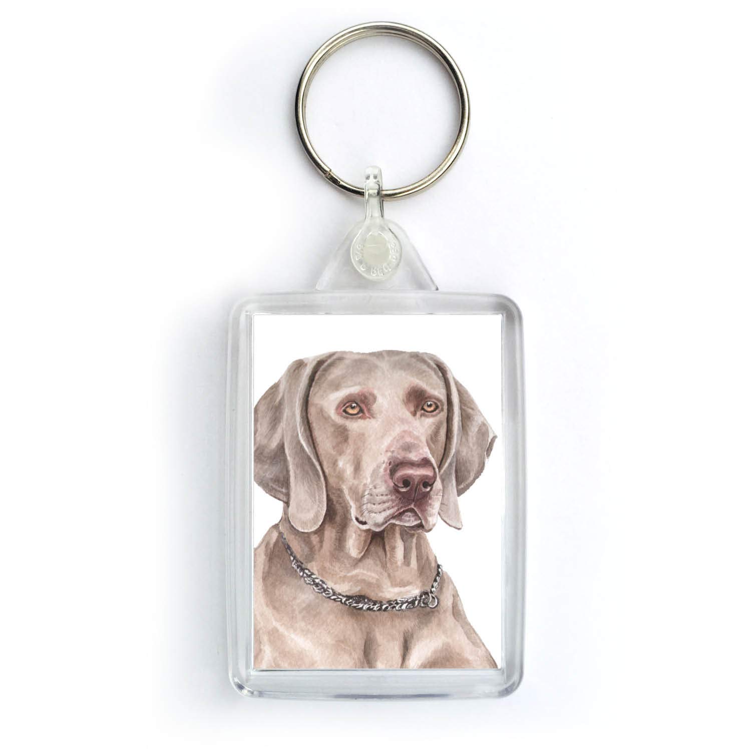Waggydogz Multicoloured Weimaraner Dog Keyring (Krg-126)