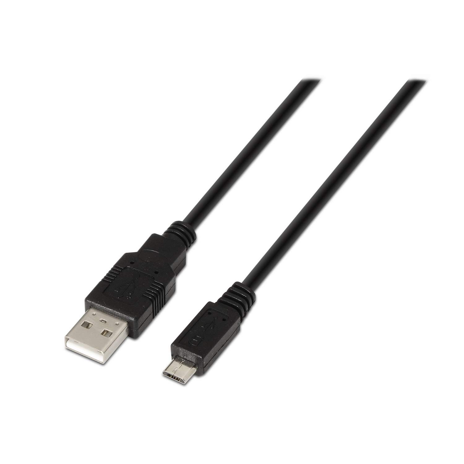 AISENS A101-0028 - Cable USB 2.0 DE 1.8 m para Móviles, Color Negro