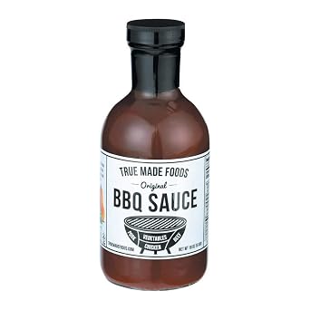 TRUE MADE FOODS, SAUCE, BBQ, VEGETABLE, Pack of 6, Size 18 OZ - No Artificial Ingredients Gluten Free Vegan Yeast Free