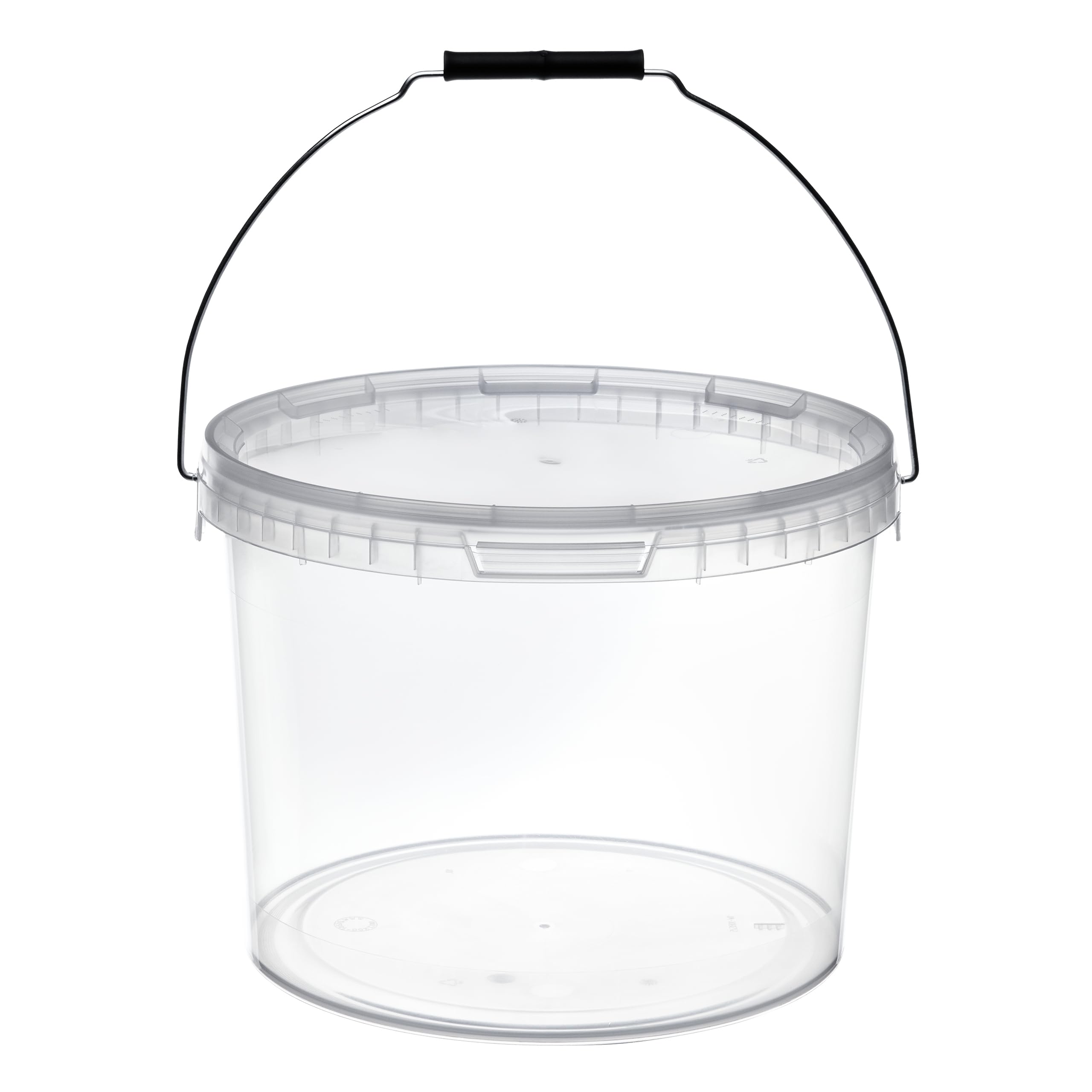 Garronda Cubo con Tapa 10 L 10 Piezas Transparente GD-0072 | Para el Almacenamiento de Alimentos y Productos Químicos