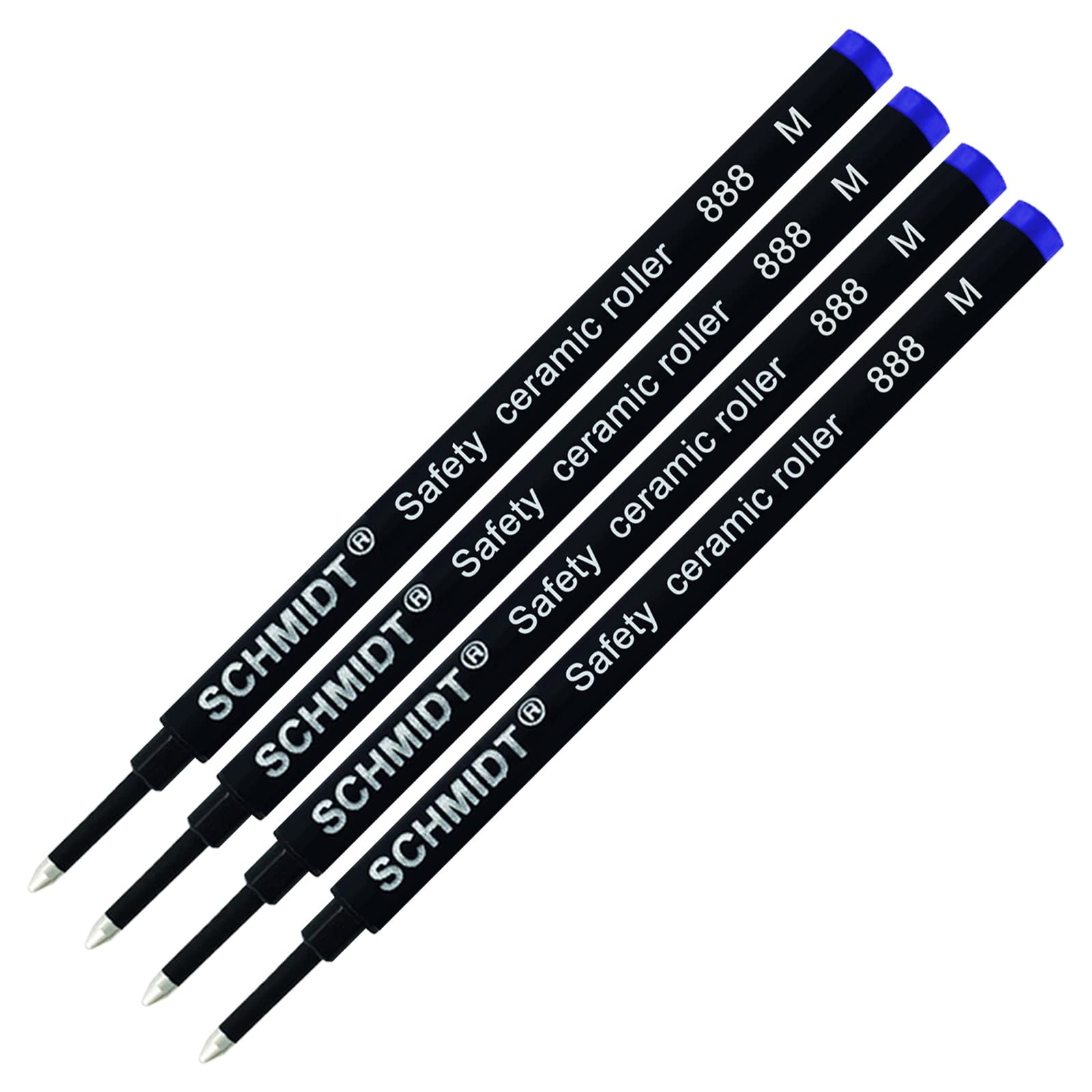 4 Pack - Blue-Schmidt 888 Medium Rollerball Refill
