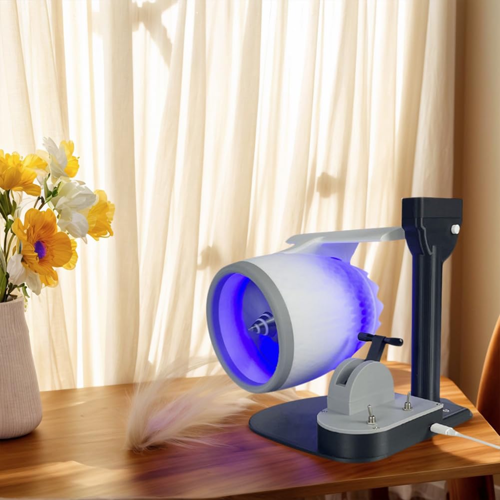 Wentylator USB Jet Desktop Turbofan Jet Engine Fan z nawilżaczem i światłem tylnym (niebieski)