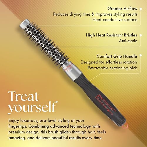 Miniatura 3 de Olivia Garden Cepillo redondo antiestático ProThermal (no eléctrico)