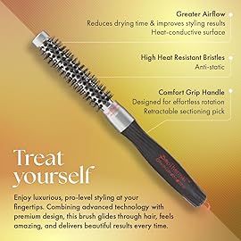 Olivia Garden ProThermal Anti-Static Round Hair Brush T-16 (3/4)