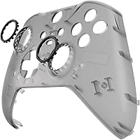 Vista 5 de eXtremeRate Cubierta frontal de repuesto negra transparente para Xbox One Elite Controller Series 2 (modelo 1797), carcasa frontal personalizada