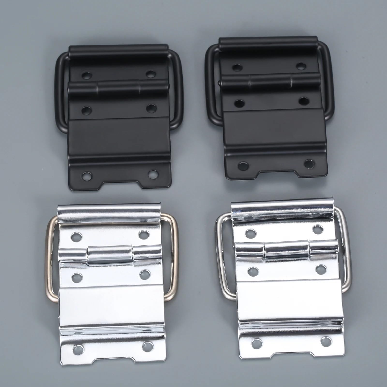 Charnière de support pour valise 60x35mm noire lot de 2