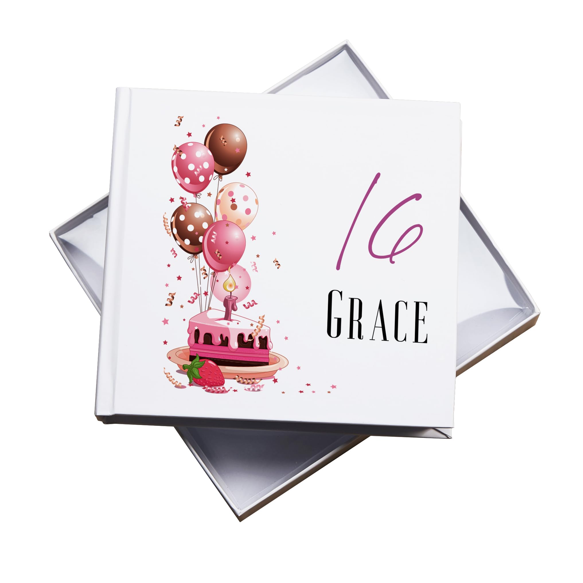 Ukgiftstoreonline White Personalised 16Th Birthday Gifts For Her Photo Album