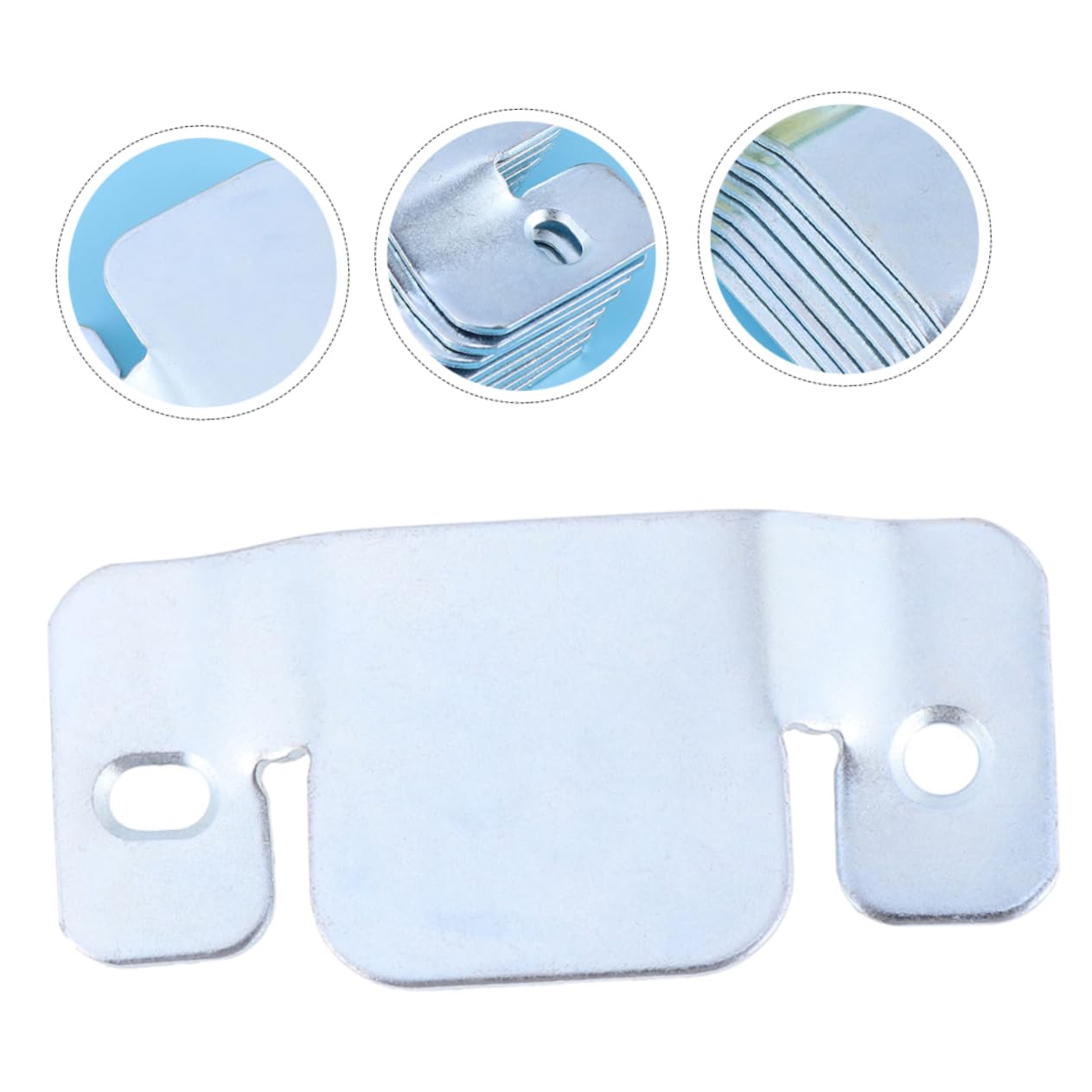 Anneome Conector de Sofá Seccional Dientes 8 Piezas de Metal Plata