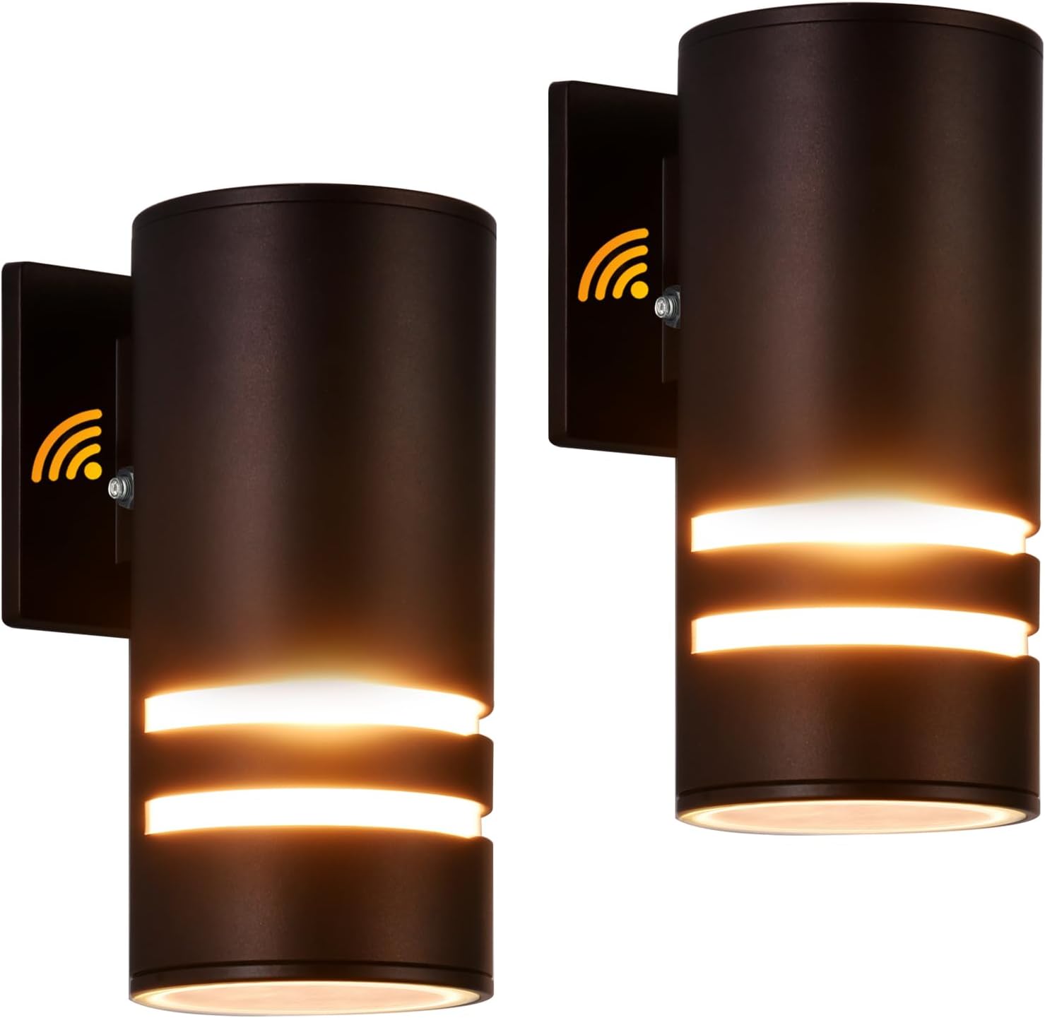 Housen SolutionsOutdoor Lights Fixture Dusk to Dawn, Outdoor Wall Lights with E26 Socket, Aluminum IP65 Waterproof Exterior Wall Sconce for Porch House Patio 2 Pack Oil Rubbed Bronze