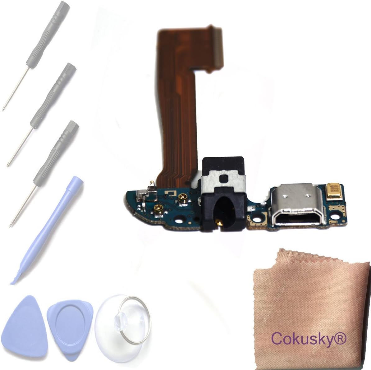 Charging Port Flex Cable Dock Connector USB Port Replacemnt Part for HTC One M8 (Double Pin)