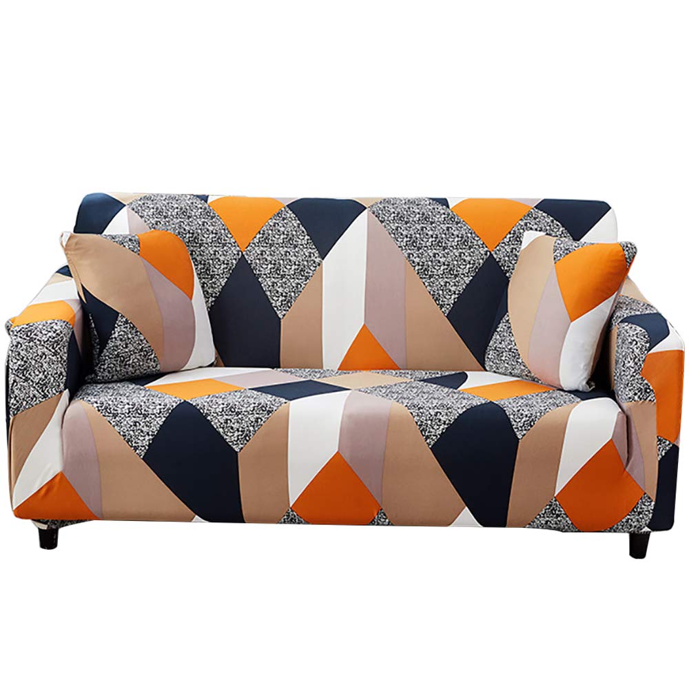 Printed Sofa Cover Stretch Couch Cover Sofa Slipcovers for Living Room (3 Seater, C)