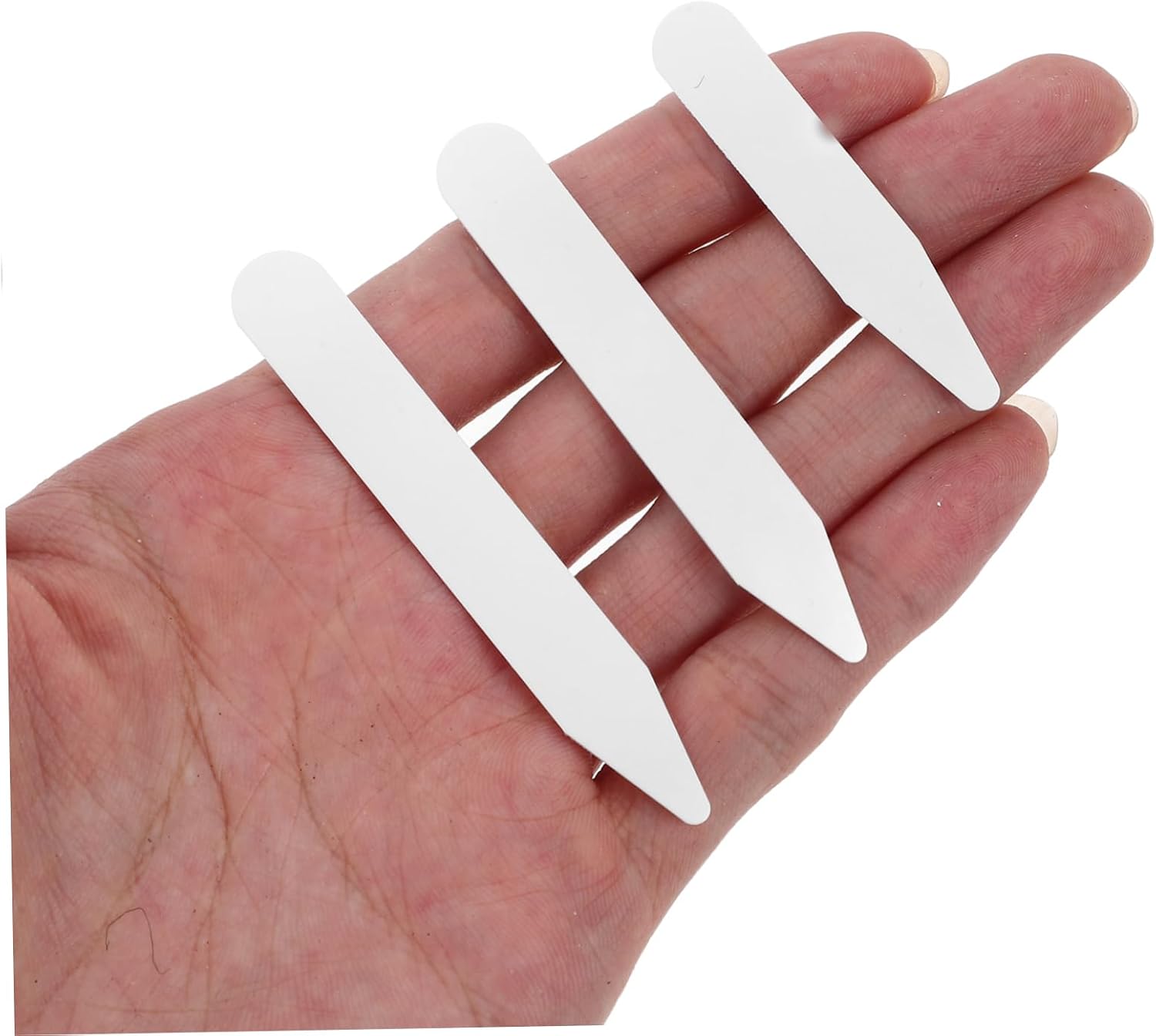 200pcs Plastic Collar Stays Durable Nylon and Plastic Stays for Crisp Men Dress Shirts Essential Collar Support for Pristine Look