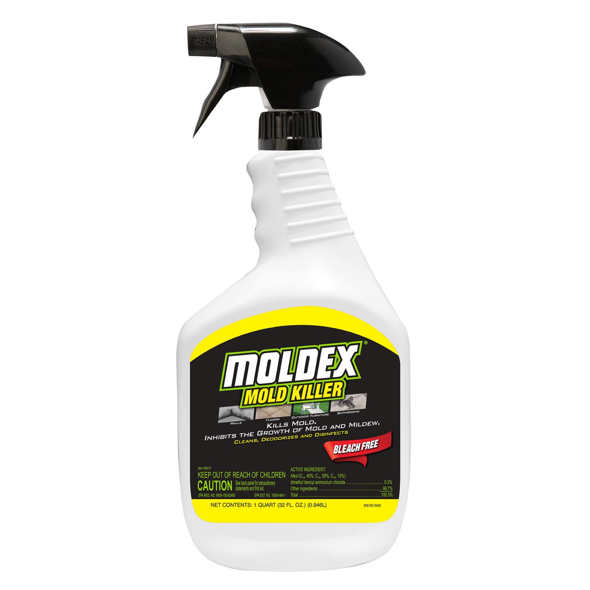 Moldex 5010 Mold Killer Trigger Sprayer, 32 oz