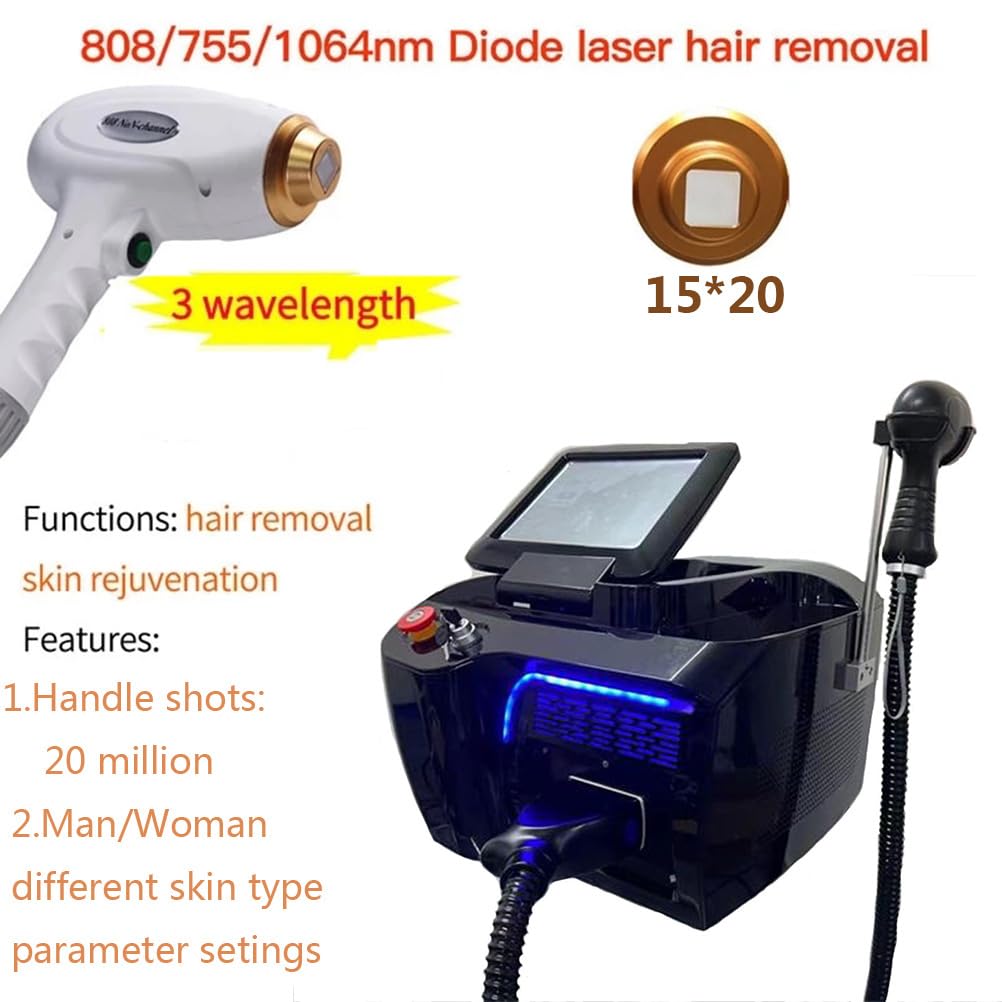 Dispositivi per la depilazione con ghiaccio 755nm 1064nm 808 per gambe/corpo/area sensibile, epilatore permanente indolore Attrezzature per saloni 20 milioni di colpi
