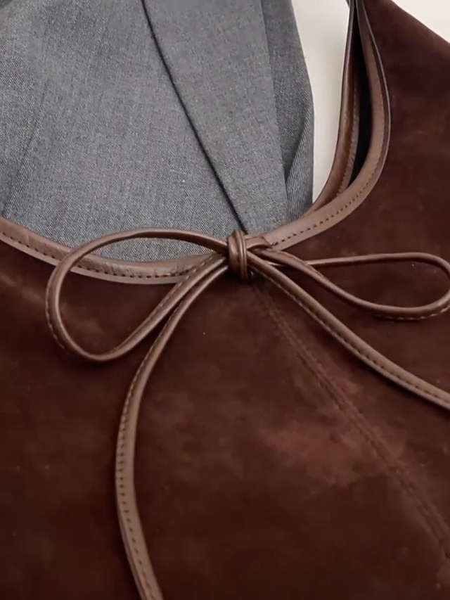 Bolso Tote de Gamuza para Mujer estilo Hobo miniatura 7