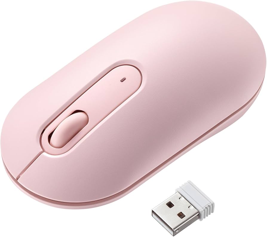 Amazon.co.jp: サンワサプライ 静音ワイヤレスマウス（ピンク） MA