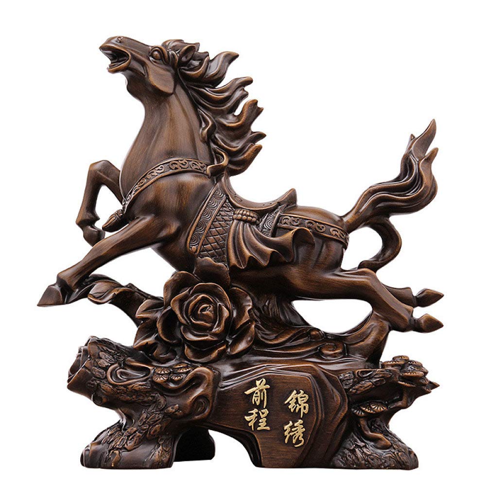 Statue de cheval en résine moderne et petite sculpture de décoration de maison