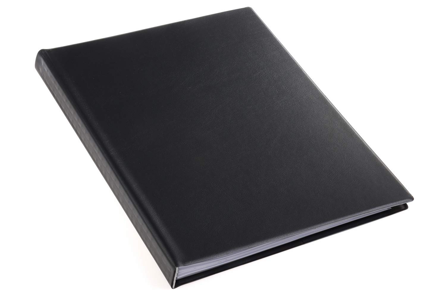 original 99454 Pocztówka do prezentacji szkolnych i projektów, format A4, 50 przezroczystych kopert, szerokość grzbietu 30 mm, do przechowywania dokumentów bez otworów, kolor czarny