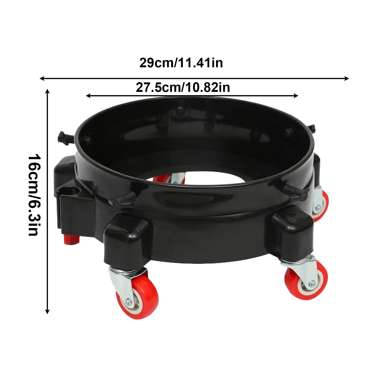 5nBucket DollyMultifunktionaler Wagen mit Rädern, ideal für Fett, Lebensmittelservice und Transportzubehör