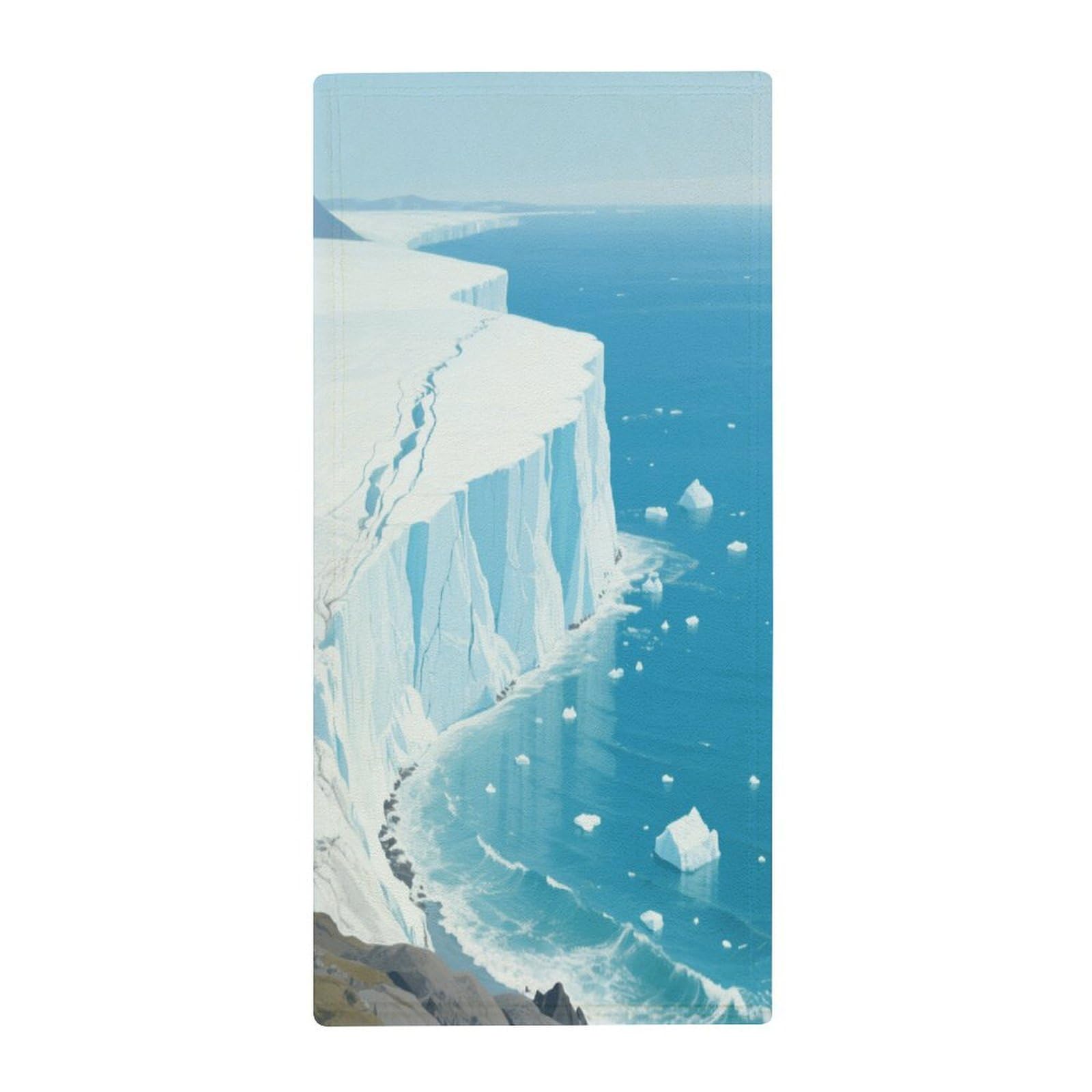 Fekiloot Style Glacier Bay Towels For Bathroom, Bath Towels 13.8 X 28.7 Inch, Hand Towel Multipurpose Use As Bath Fitness, Bathroom, Shower, Sports, Yoga Towel