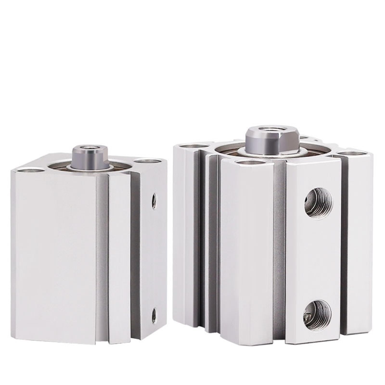 Air Pneumatic Cylinder 80mm Bore Small Thin Cylinder 5-100mm Stroke 1Pcs(Color:Stroke 100mm)