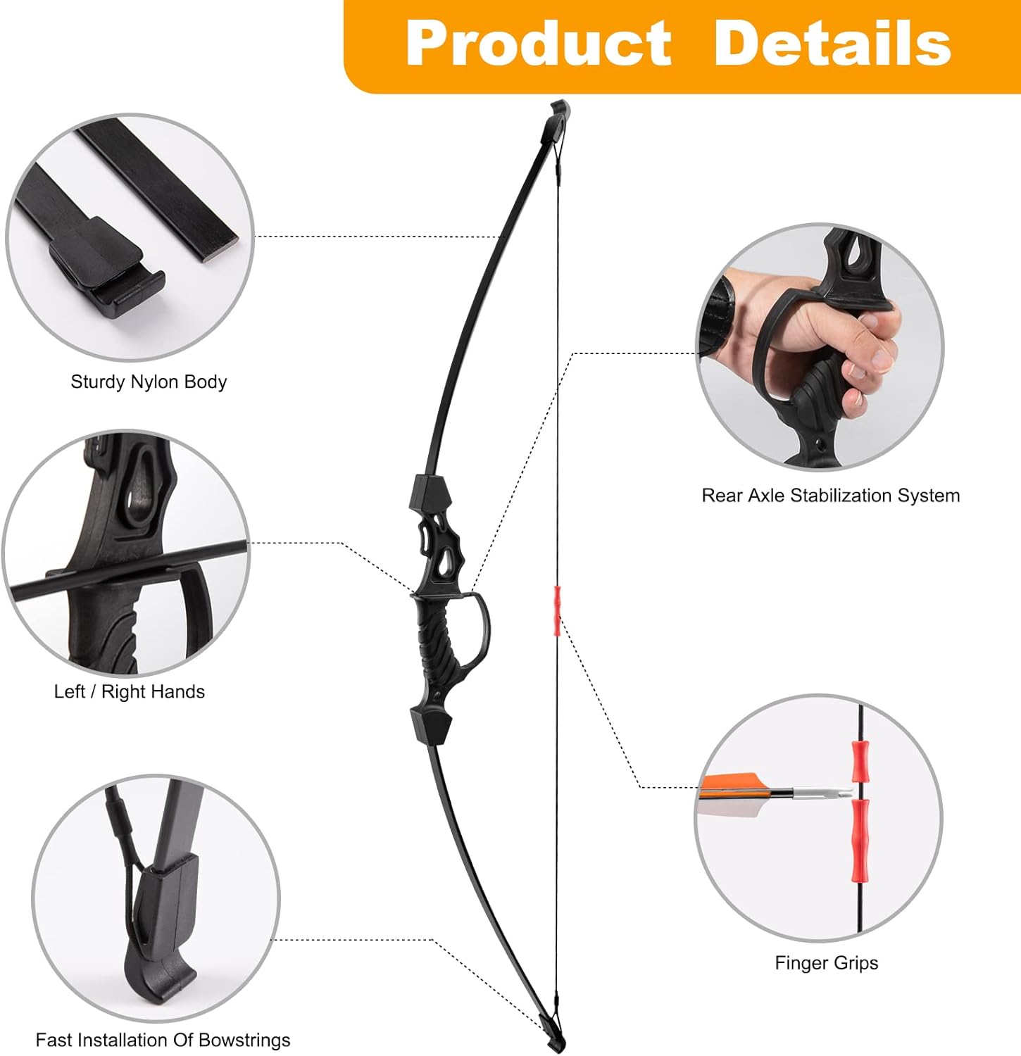 Linkboy Archery Youth Recurve Bow and Arrow Set for Kids 6-12, Beginner’s Bow Kit : Sports & Outdoors