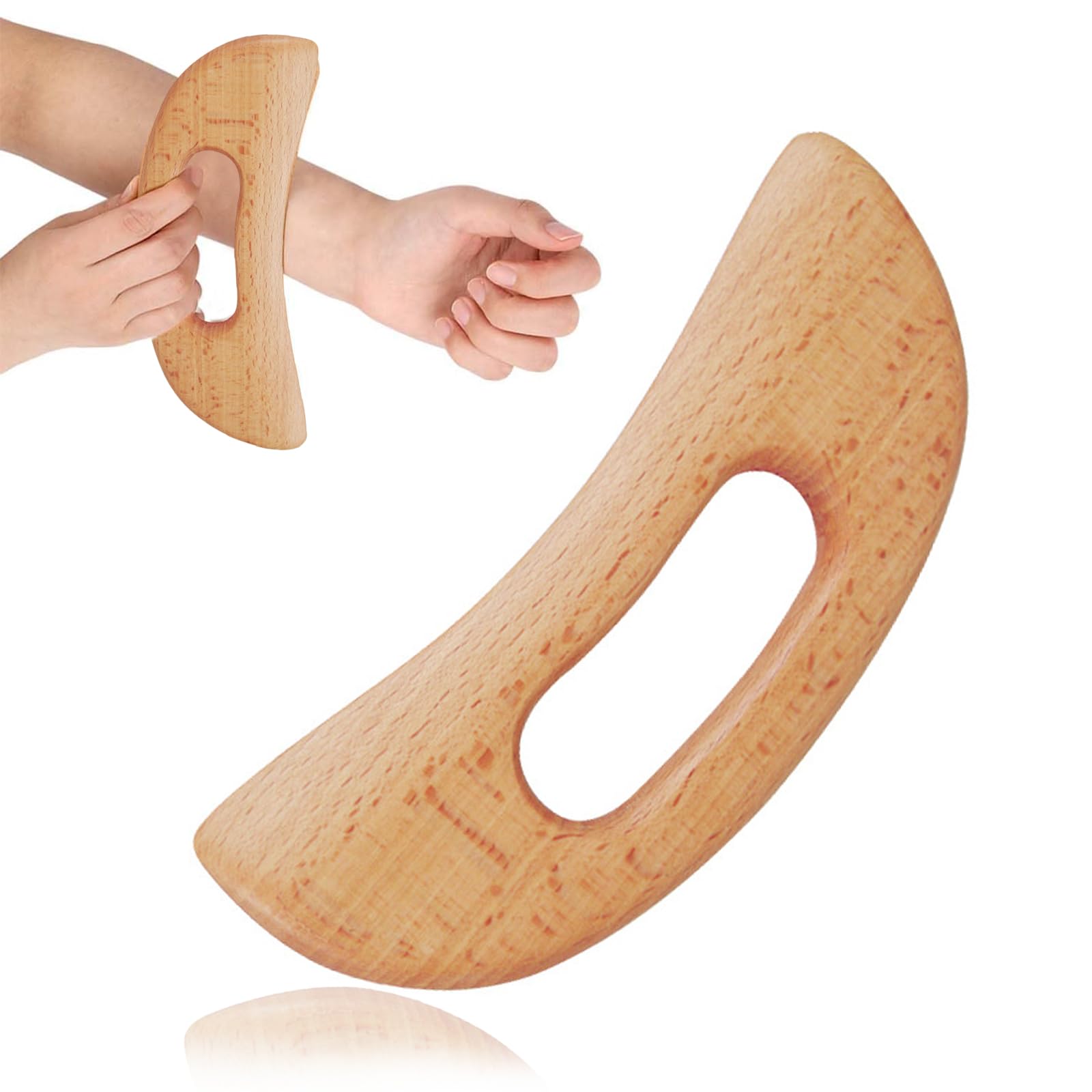 Gua Sha Lymphdrainage Massagegerät aus Holz für Große Körper für Frauen und Männer