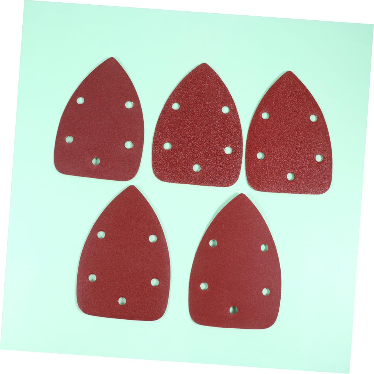 50pcs Triangle Sandpaper with Holes Flocking Polishing for and Efficient Sanding Discs for Home and