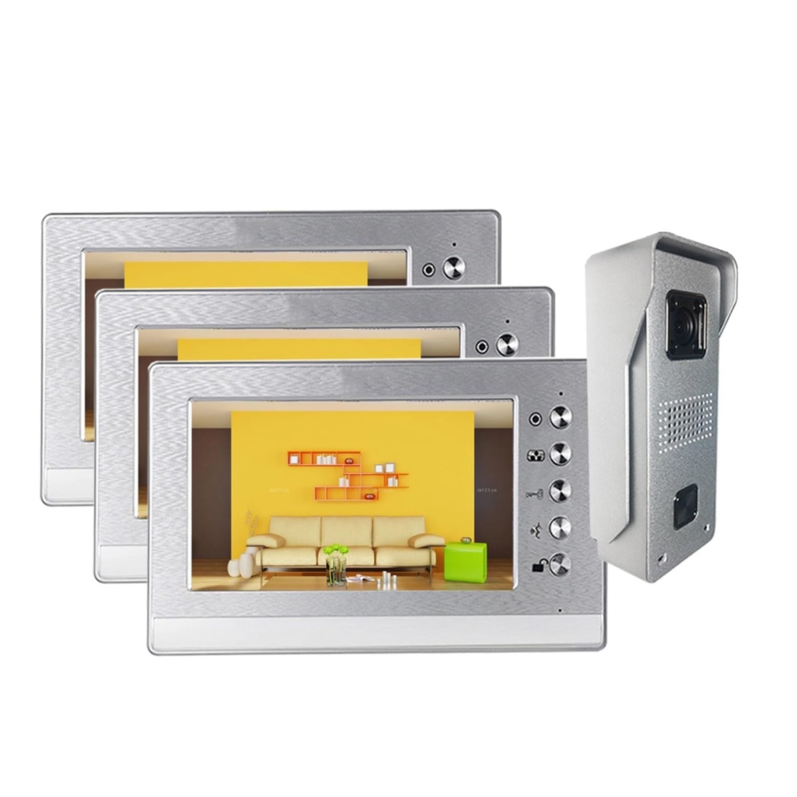 Interphone vidéo multiple 7 pouces pour ne plus rater vos visiteurs à la porte