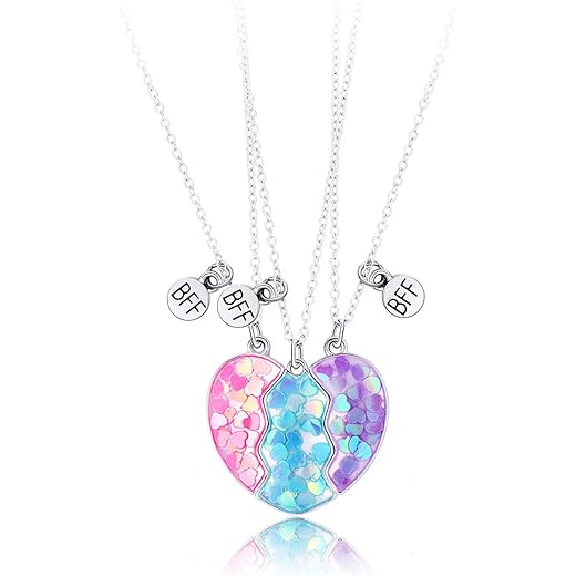 Cute Half Broken Heart Koala Panda Necklace