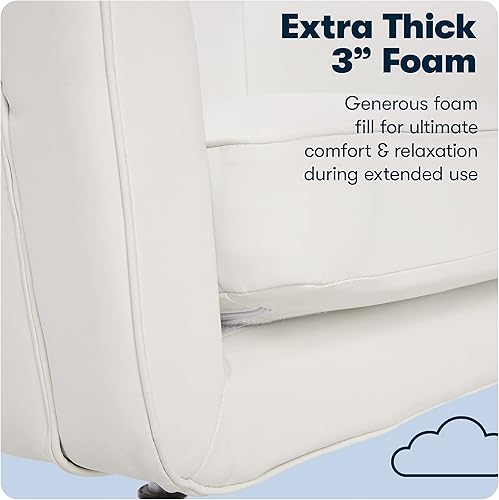 Miniatura 7 de Serta Ashland - Silla ergonómica de oficina en casa con amortiguación de espuma viscoelástica, base de acero inoxidable con acabado cromado,