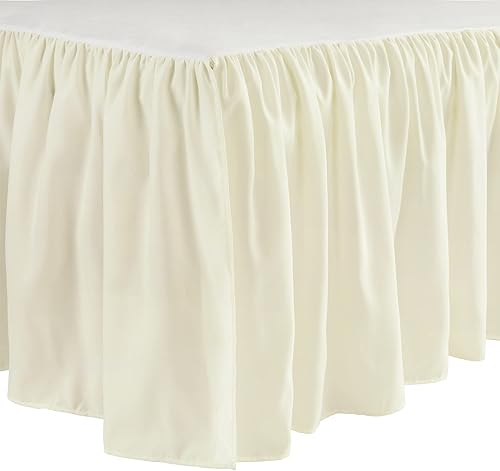 Miniatura 7 de Lush Decor Falda de cuna con volantes, caída de 16 pulgadas, color marfil