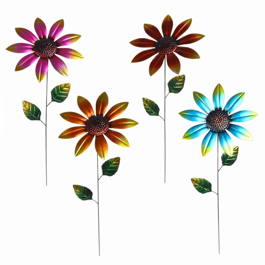 Molinetes de jardín metálicos de 18 pulgadas para decorar el patio y porche