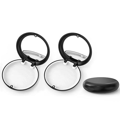 2 fundas de alineador negro sólido con espejo, moderno estuche de retención de alineador de ortodoncia, cierre magnético, material de policarbonato disponible en Yaxa Guatemala