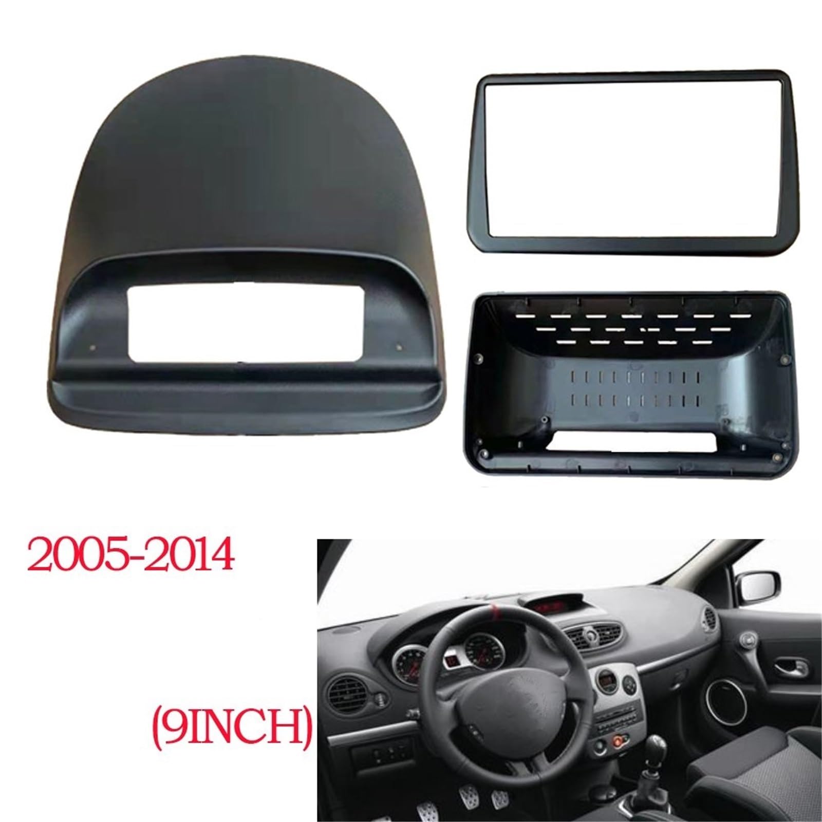 para Clio 3 2005-2014 Instalación Panel Embellecedor Radio