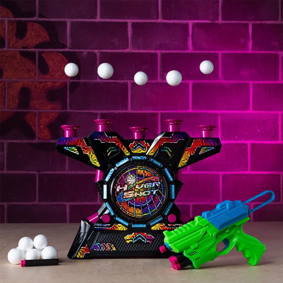 Fat Brain Toys Electronic Arcade Hover Shot Hyper Neon Active Play for Ages 6 to 11