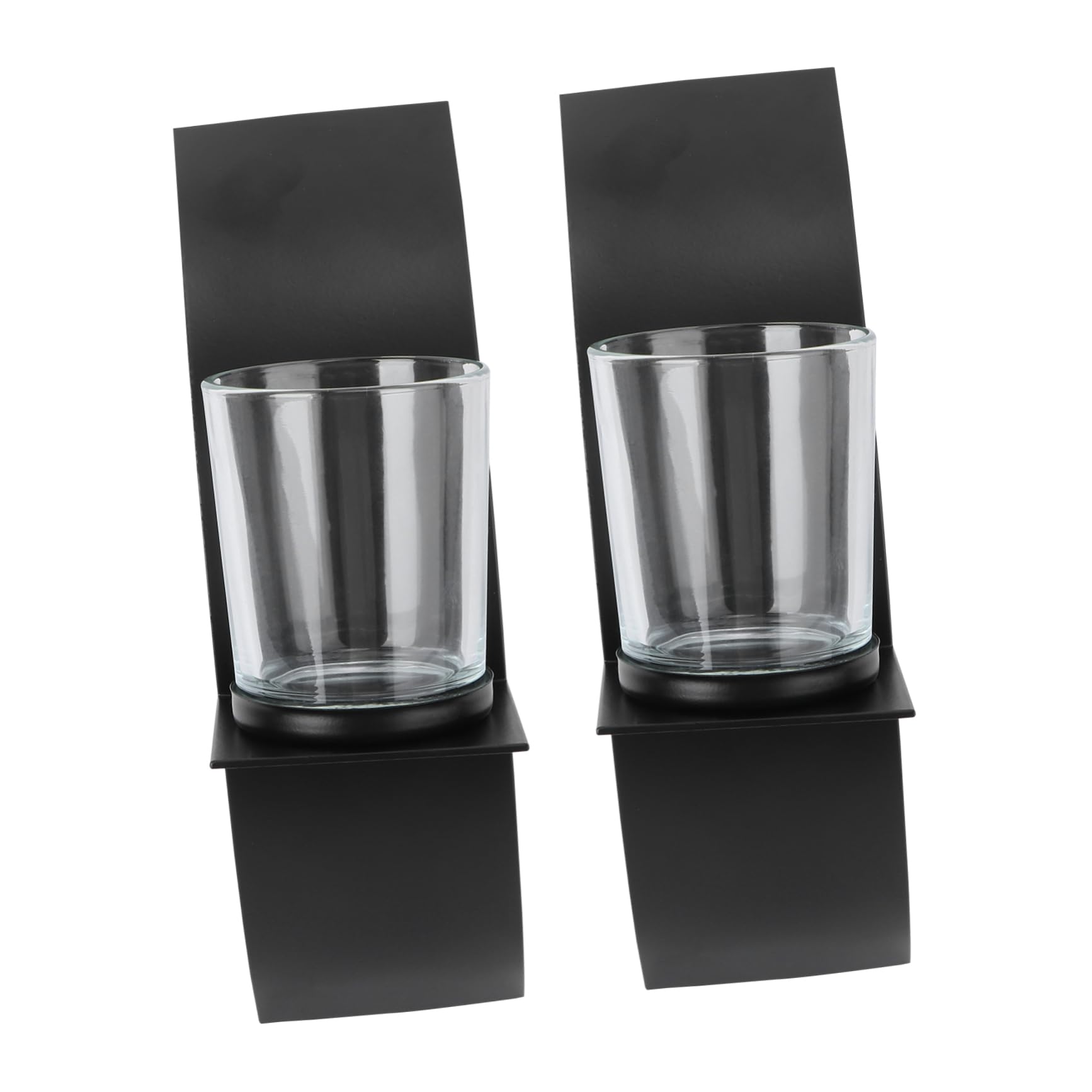 ULDIGI 2pcs Wall-Mounted Iron Candlestick Holders Modern Decorative Candle Holders for Home Cafe and Hotel Simple and Elegant Design for Creating Warm Ambiance