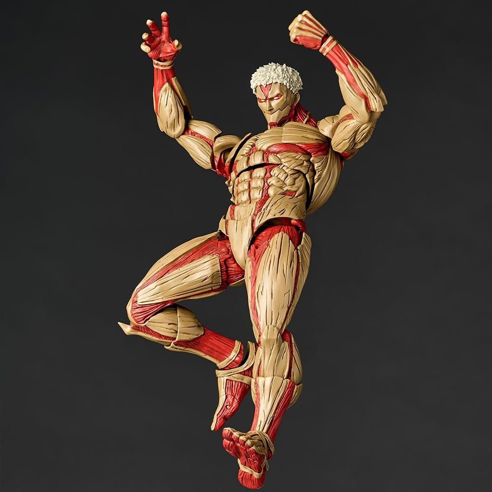 2 piezas Reiner Braun y Annie Leonhart Figura, Super Acción Estatua Pose de Lucha Titan Levi Articulaciones Movibles Modelo con Accesorios Colección Figurilla Ornamentos para Escritorio