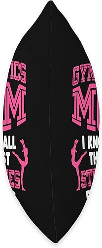 Miniatura 2 de Gymnastics Events Gymnast Fitness Aerobics Im A Gymnastics Mom I Know All The Best Stretches for Stress Throw Pillow, 16x16, Multicolor