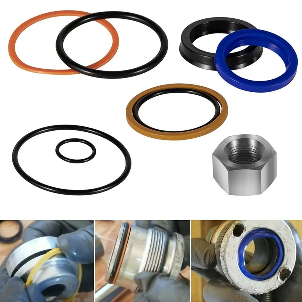 Oniissy Kit guarnizione idraulica, Per Bobcat 444/500/642/643 escavatori serie, Sostituzione guarnizione cilindro idraulico, Kit guarnizione 6803329 7137769