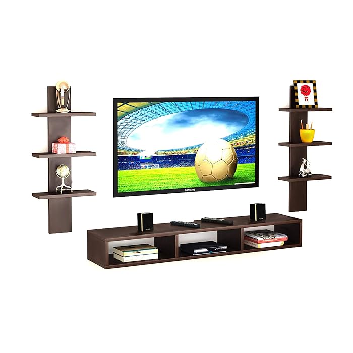 Buy Dime Store Wooden Wall Mounted TV Unit, TV for Wall, TV
