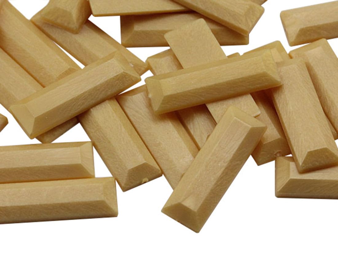Allstarco Beige Wood.wd Natural 07 22X7mm Baguette Flat Back Rectangle Acrylic Rhinestones Plastic Gems For Crafts Costume Embelishments Card Making Jewels Jewelry Making Cosplay Jewels 40 Pcs
