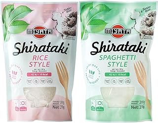 MIYATA Shirataki, Reis, 270 g & Shirataki, Spaghetti, 1er Pack (1 x 270 g)