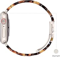 Vista 16 de Lightweight Resin Band For Apple Watch Series 11 10 SE 9 8 7 6 5 4 3 2 1 Ultra 3 2, Fashion Adjustable Replacement Strap for iWatch Bands 38mm 40mm