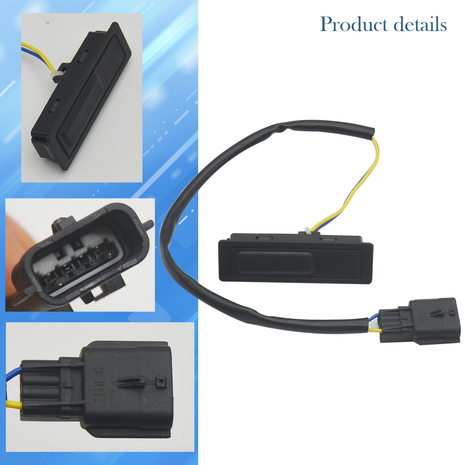 Interruttore apertura portellone bagagliaio per Qashqai J11 2013-2023 tasto baule 253804EA0A interruttore apertura portellone 2pin