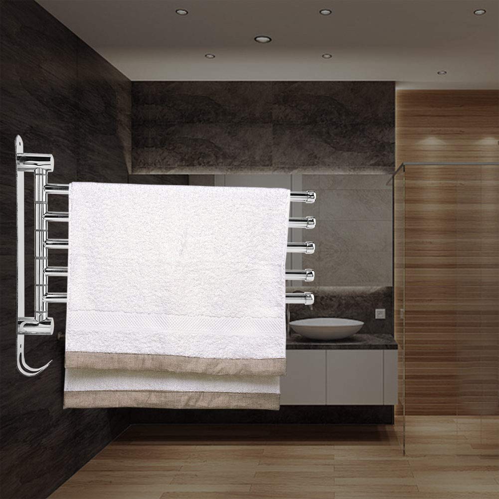 Cocoarm Porte-Serviettes Mural Acier INOX 2/3/4/5 Tiges