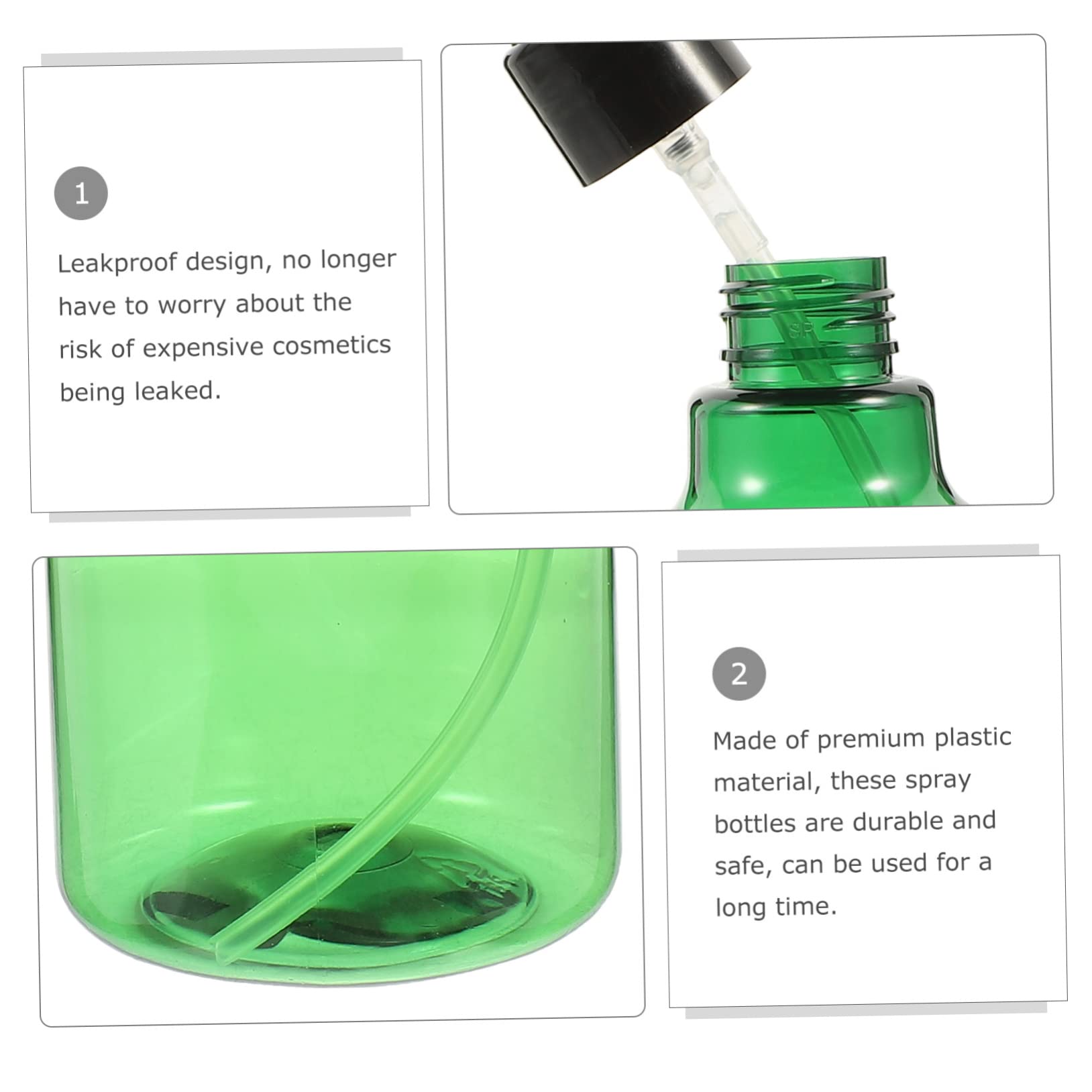 MAGICLULU 3 Set Di Flaconi Spray in Plastica A Nebbia Fine 100 Ml Profumi Cosmetici Bottiglie Da Viaggio Ricaricabili 3 Pezzi*3