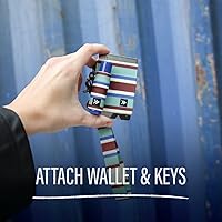 Vista 4 de Thread Wallets Bonito llavero elástico para bálsamo labial Funda de bálsamo labial genial para hombres y mujeres (Benny), Color múltiple