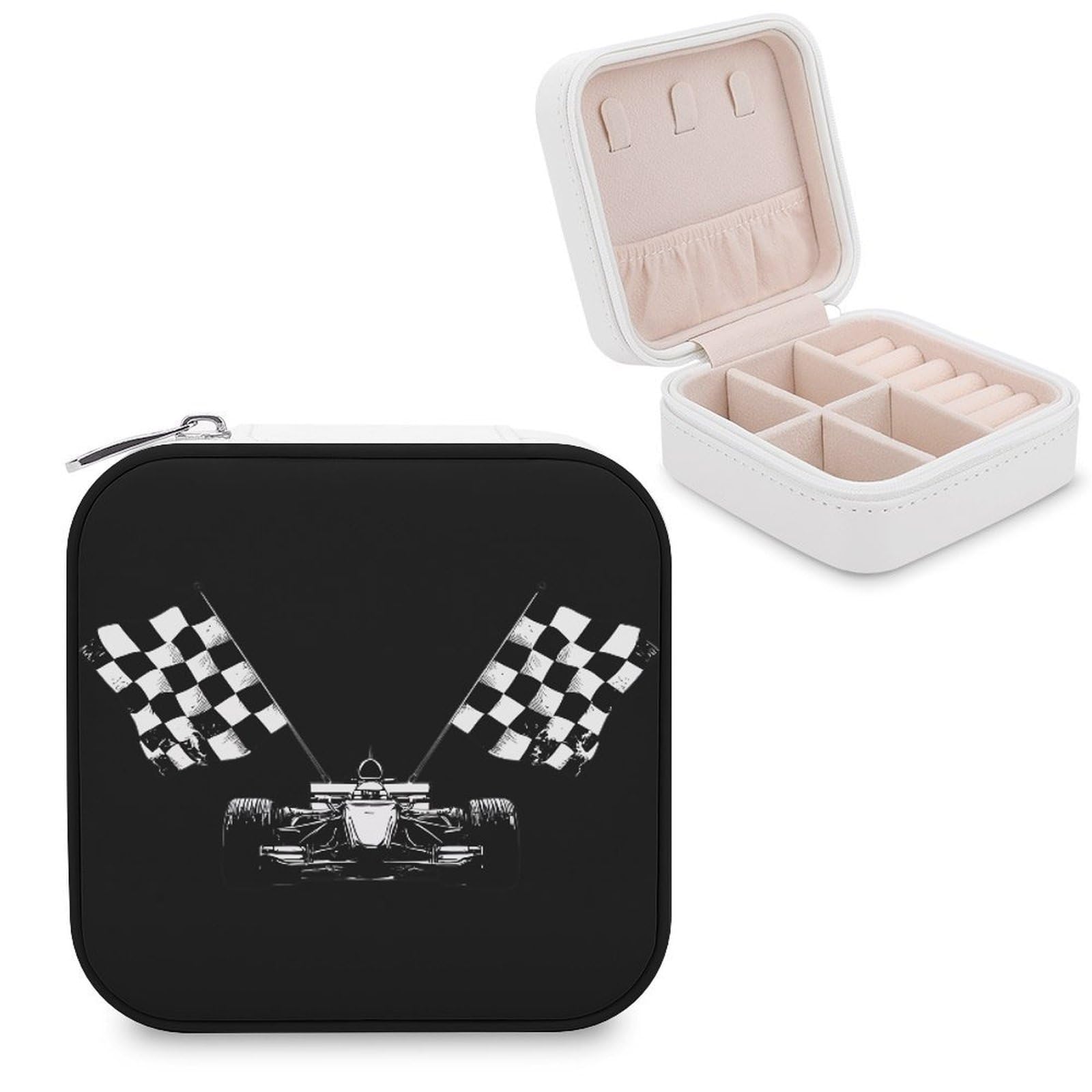 CUTJMDNGH Racing Race Car Jewelry Box for Women Jewellery Case Organizer Storage Boxes Craft