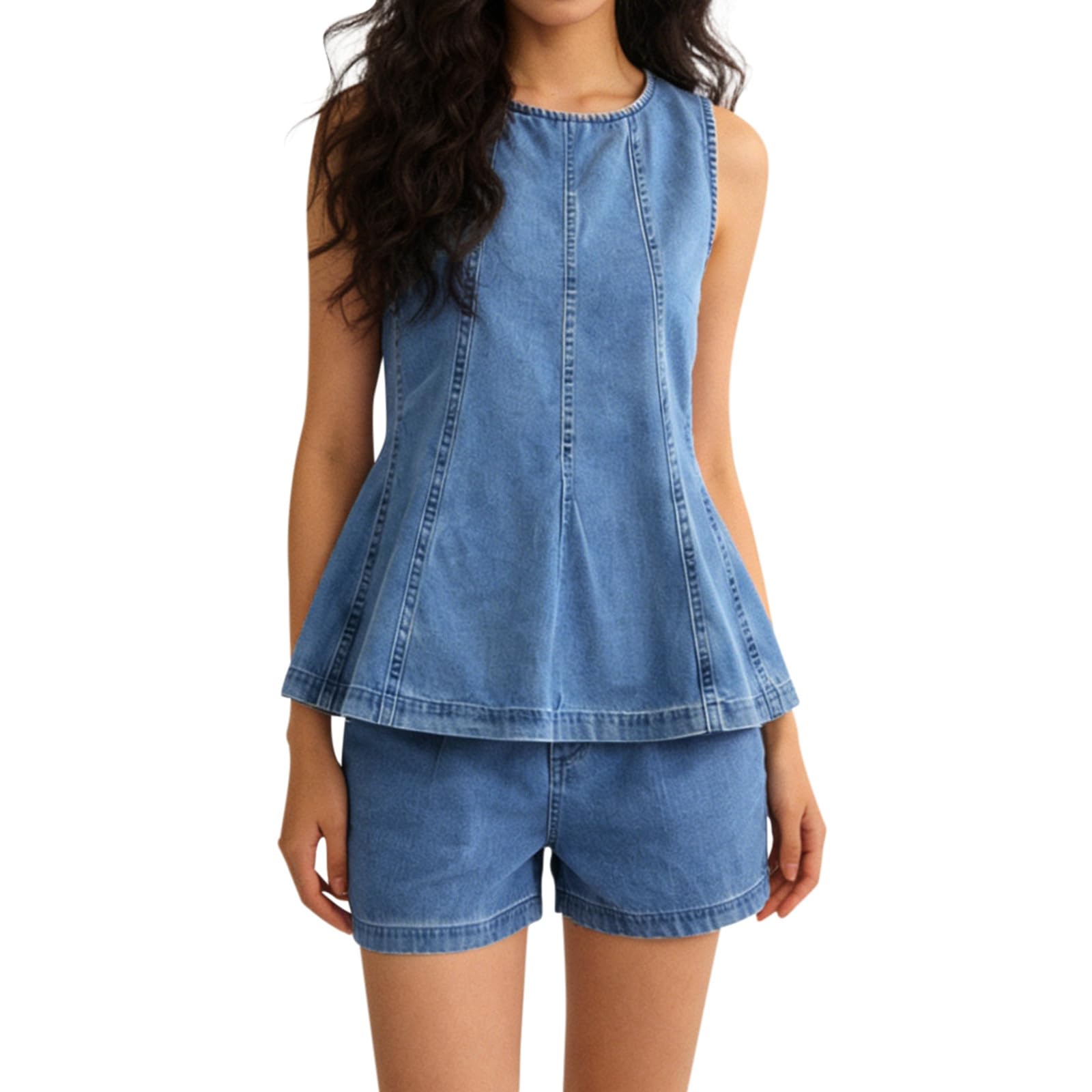 Ensemble de jeans décontractés pour un look d'été confortable et léger